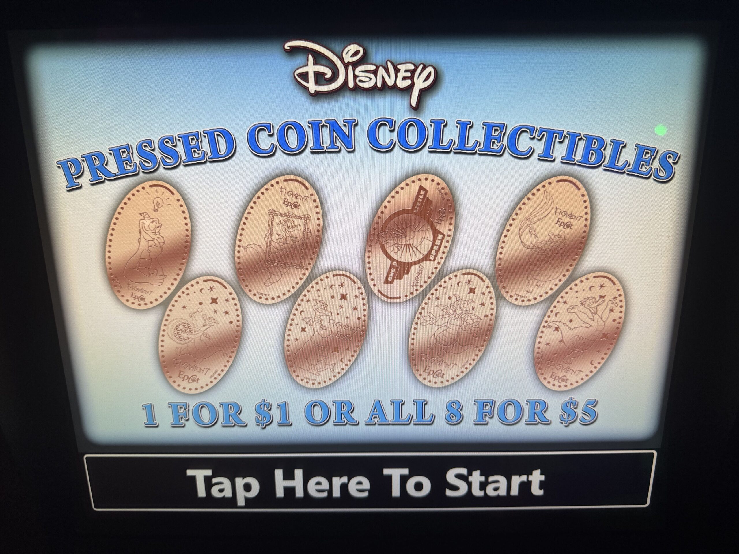 New Figment Pressed Pennies, Next Generation Machine Available in EPCOT